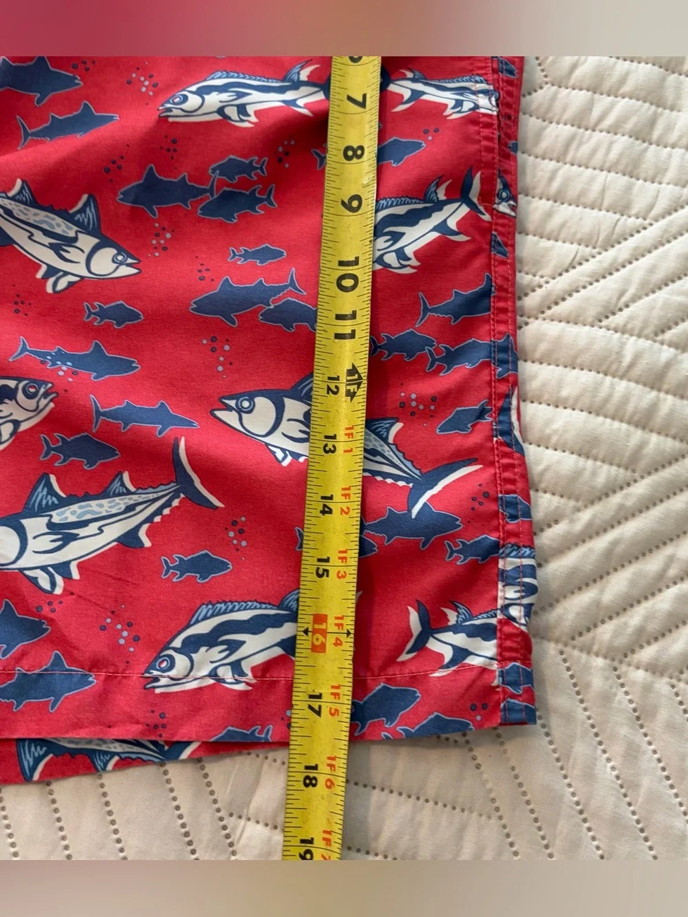 Ocean + Coast Red and Blue Swim Trunks Size XL
